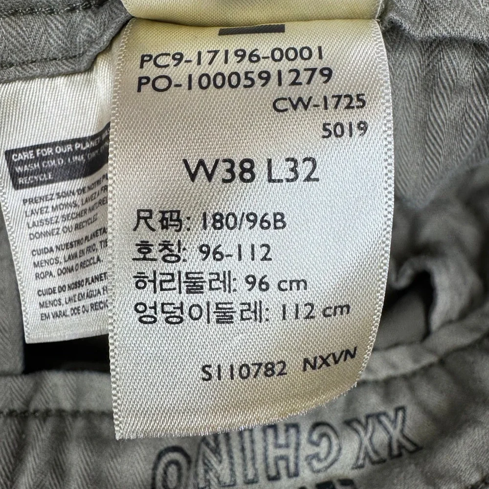 Levis XX Chino Standard Taper Pants Mens 38x31 Olive Green 17196-0001
